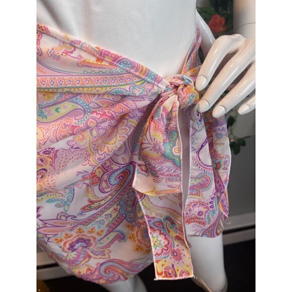 Tinibikini Wrapped Up In You Sarong Coverup Skirt Purple/combo one size RefFNB - Picture 8 of 8